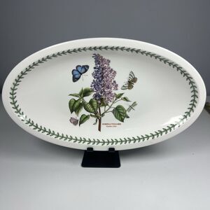 Portmeirion Botanic Garden 13" Oval Serving Platter Garden Lilac Butterflies